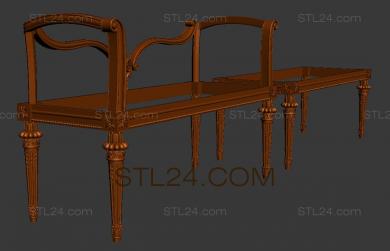 Set of furniture (KMB_0247) 3D models for cnc